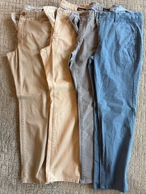 4 Pairs of Men’s slim fit  BONOBOS PANTS 33x30